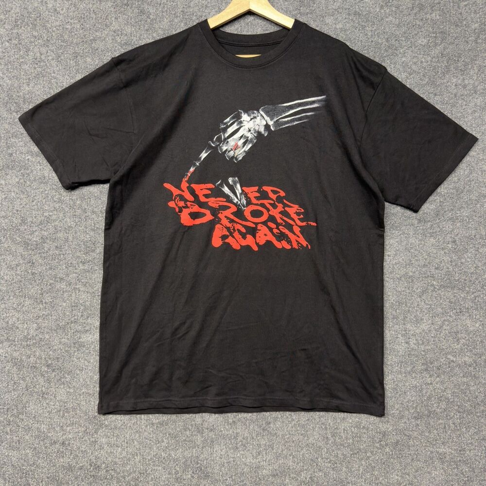 Vlone X Never Broke Again T Shirt Mens XL Skeleton Graphic NBA Youngboy Bones